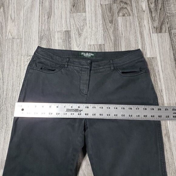 (3/$35) Brooks Brothers Stretch Cropped Grey Pants - Picture 9 of 12